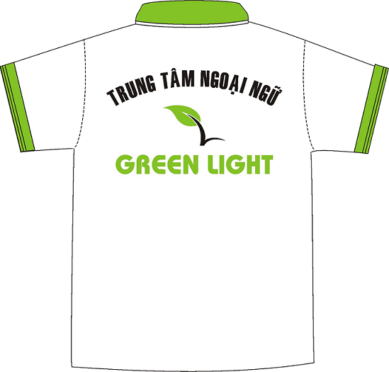 Mẫu áo đồng phục trung tâm anh ngữ Green Light
