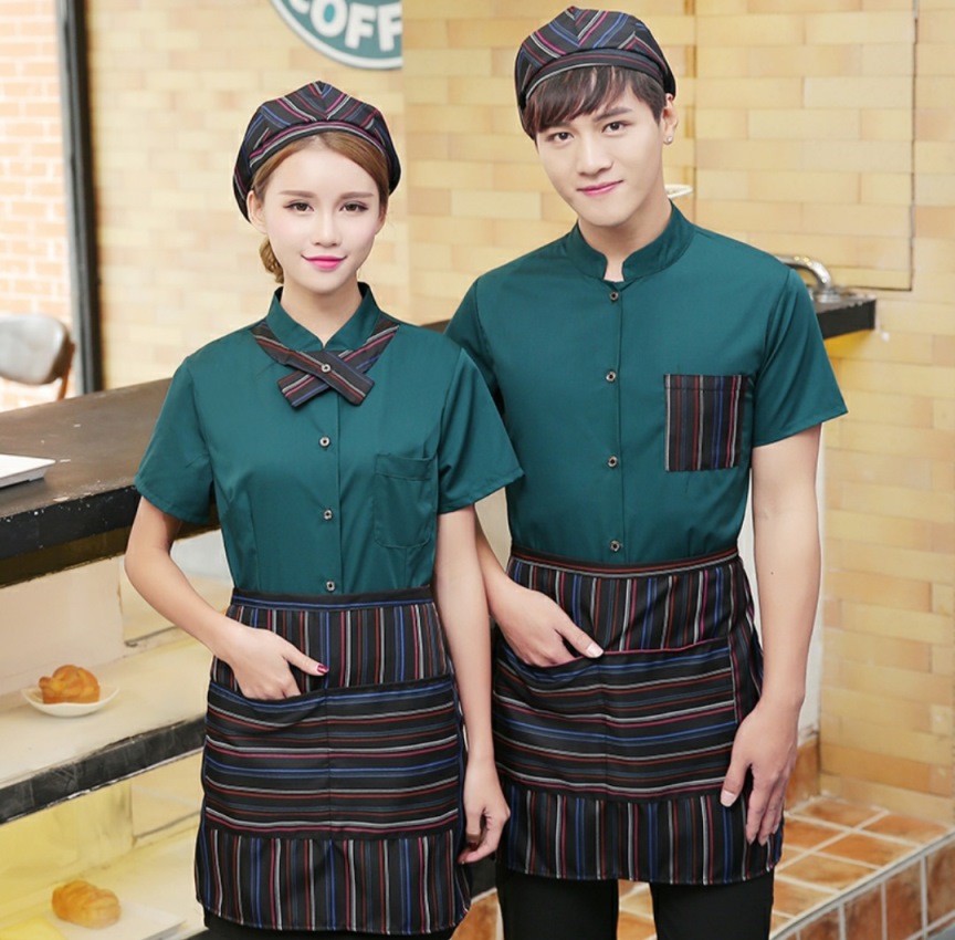 Mẫu đồng phục đẹp cho nhân viên phục vụ quán cafe