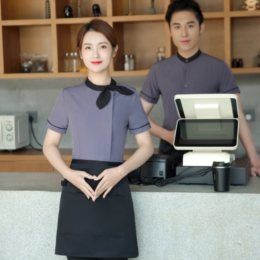 Mẫu đồng phục đẹp cho nhân viên phục vụ quán cafe