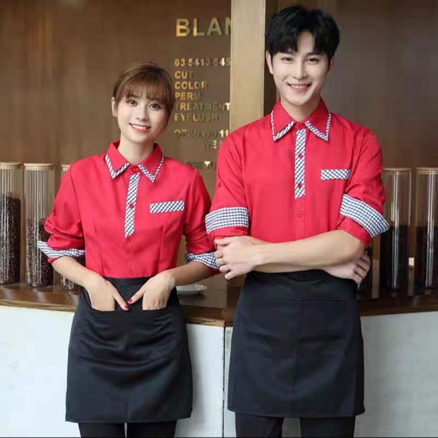 Mẫu đồng phục đẹp cho nhân viên phục vụ cafe