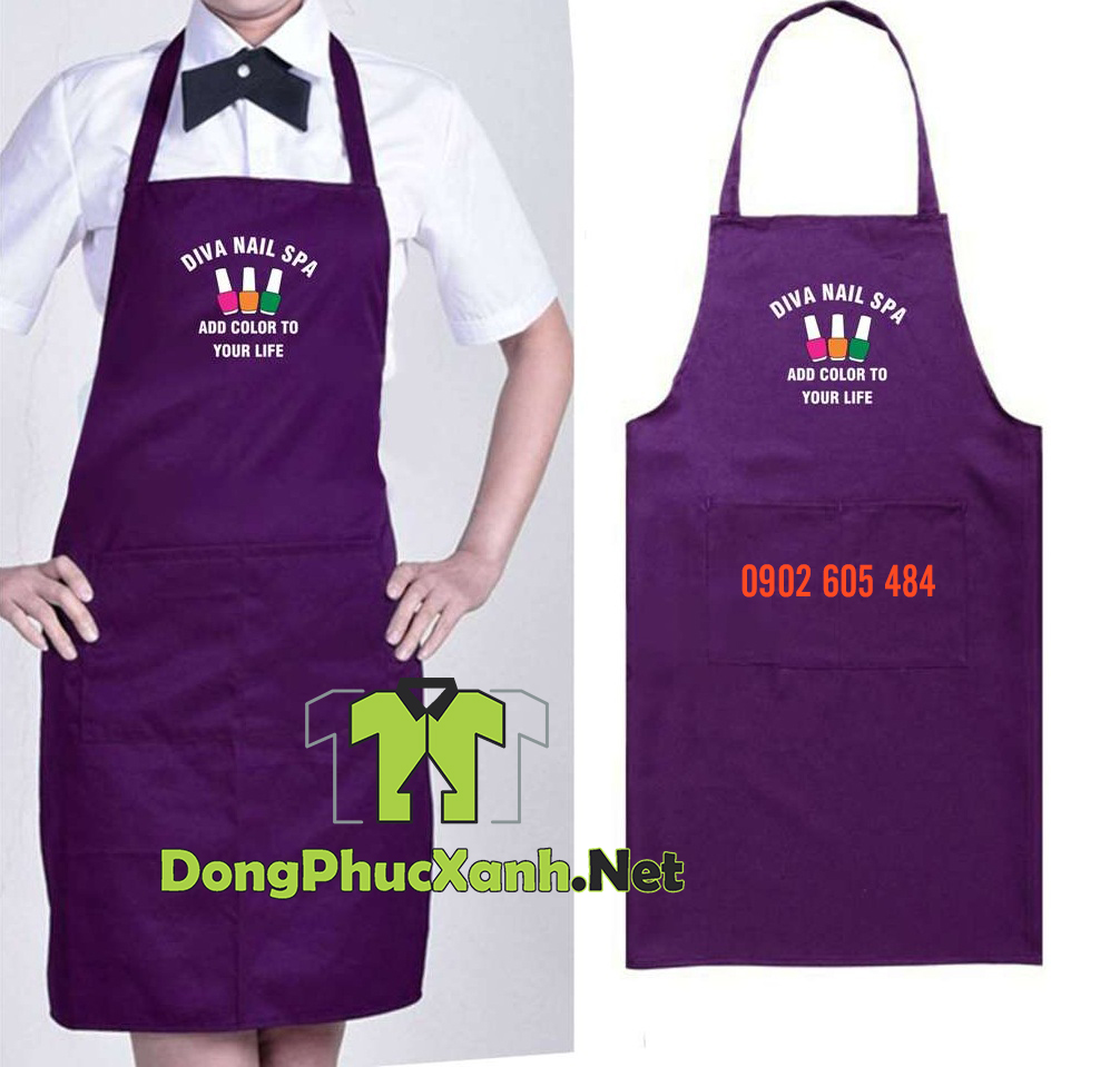 tap-de-nail-mau-tim-Purple apron