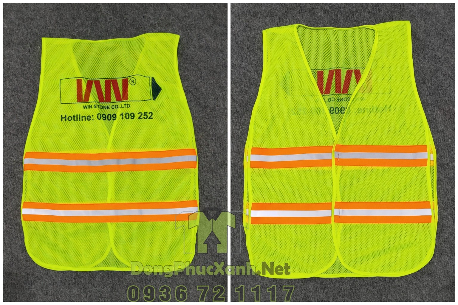 áo lưới phản quang cho công nhân xây dựng