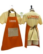 Đồng phục thiết kế theo yêu cầu cho tiệm bánh kem in logo Lumos