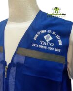 Áo gile in logo công ty xây dựng Taco cho kỹ sư xây dựng