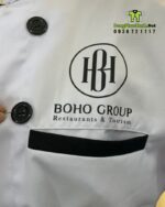 Bộ đồng phục in logo Boho Group cho đầu bếp