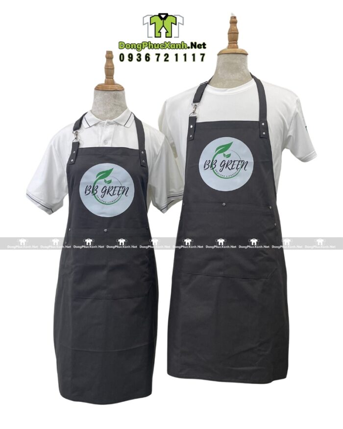 Mẫu tạp dề thiết kế cao cấp in logo đẹp