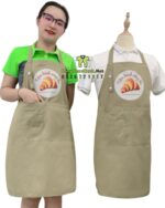 Tạp dề in logo tiệm bánh đẹp