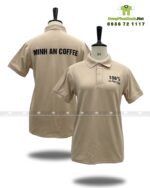 Áo đồng phục cà phê dành cho nhân viên, in logo MINH AN COFFEE