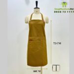 tạp dề đồng phục nhân viên cao cấp phối da sang trọng