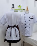 Áo bếp đồng phục thiết kế sang trọng, in logo Dalcheeni.