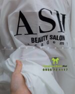 Áo choàng cắt tóc thiết kế vừa vặn dành cho các beauty salon, in logo ASH.