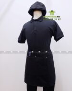 Bộ đồng phục quán cà phê phong cách sang trọng và tinh tế. Áo thun đồng phục thiết kế màu đen chuyên nghiệp, thanh lịch.