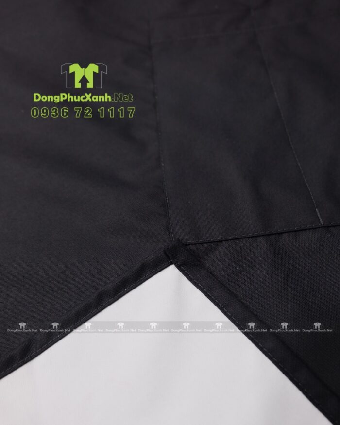 Tạp dề nails chống bám bụi, in logo Smile.