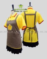Tạp dề nail với chống bám bụi dành cho nhân viên, thêu logo M.