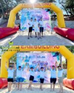 Áo thun team building thiết kế trẻ trung, in logo In Home.