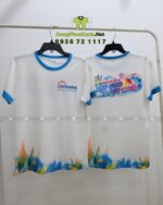 Áo thun team building thiết kế trẻ trung, in logo In Home.