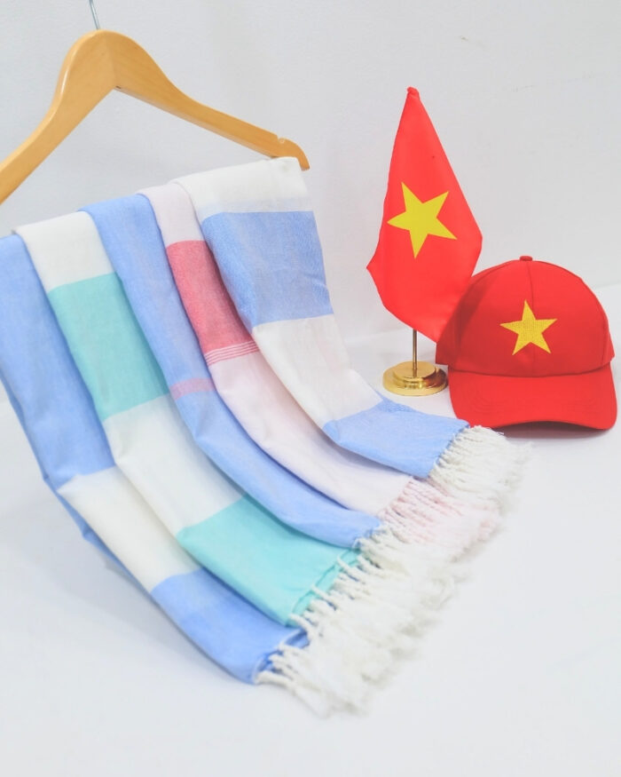 khăn rằn nam bộ đẹp dệt bền chất liệu cotton mềm kích thước tiêu chuẩn