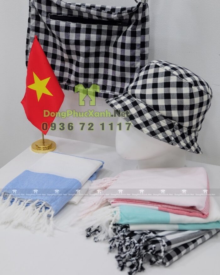 khăn rằn nam bộ đẹp dệt bền chất liệu cotton mềm kích thước tiêu chuẩn
