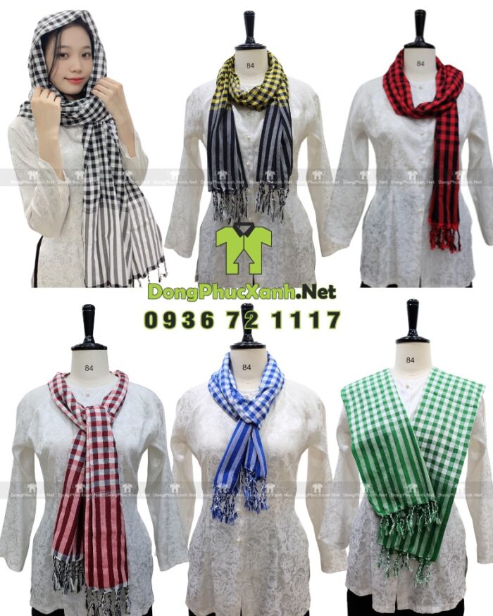 Khăn rằn Nam Bộ truyền thống chất cottton 100 mềm