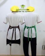 Tạp dề kaki pha chế in logo Cam Vắt Nguyễn Lâm nổi bật