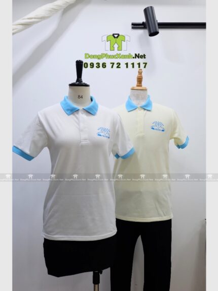 Áo thun cổ trụ đồng phục KOD cotton cao cấp, co giãn bốn chiều
