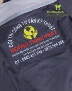 Đồng phục công nhân kỹ thuật Hoàng Thịnh Phát xám phối vàng