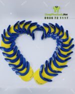Nón nửa đầu đồng phục Chiu Ko Tao màu xanh vàng in logo
