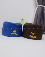 Nón phục vụ Bò 34 và Vịt 34 thêu logo có lưới thoáng khí