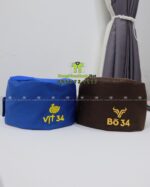 Nón phục vụ Bò 34 và Vịt 34 thêu logo có lưới thoáng khí