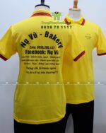 Áo thun đồng phục tiệm bánh Nụ Vũ Bakery kết hợp tạp dề Kaki Hàn cao cấp