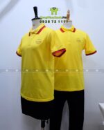 Áo thun đồng phục tiệm bánh Nụ Vũ Bakery kết hợp tạp dề Kaki Hàn cao cấp