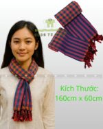 Khăn rằn nam bộ chất cotton mềm kích thước lớn