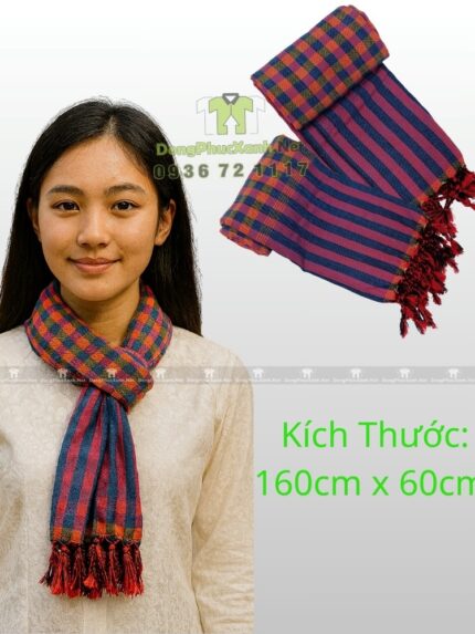 Khăn rằn nam bộ chất cotton mềm kích thước lớn