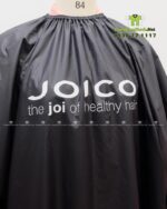 Áo choàng tóc in logo Joico vải dù màu đen dài tay chống bám dính