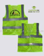Áo lưới phản quang công nhân bảo hộ lao động in logo KATHOME.