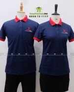 Áo thun đồng phục công ty Kokoda vải cá sấu poly thái thêu logo chuyên nghiệp
