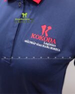 Áo thun đồng phục công ty Kokoda vải cá sấu poly thái thêu logo chuyên nghiệp