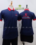 Áo thun đồng phục công ty Kokoda vải cá sấu poly thái thêu logo chuyên nghiệp