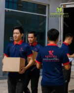 Áo thun đồng phục công ty Kokoda vải cá sấu poly thái thêu logo chuyên nghiệp