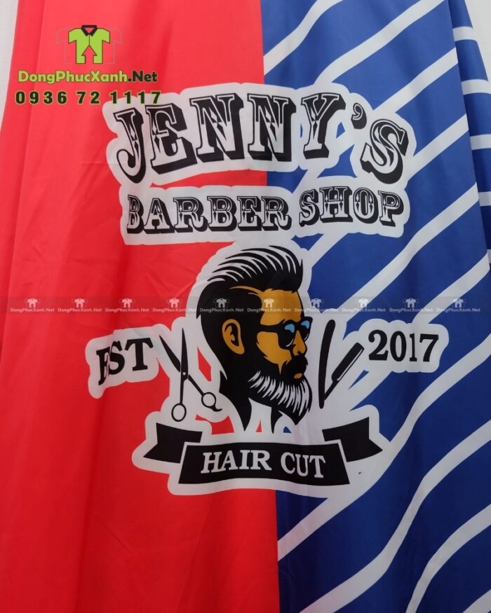 Top 10 mẫu áo choàng tóc in logo theo yêu cầu đẹp nhất