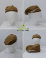 Mũ nón đồng phục vải kaki cotton màu nâu thêu logo Yagami