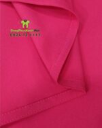 Tạp dề nail màu hồng vải kaki thun in logo Bemay Salon.