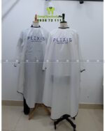 Áo Choàng Cắt Tóc Màu Trắng Viền Đen