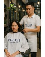 Áo Choàng Cắt Tóc Và Tạp dề Màu Trắng