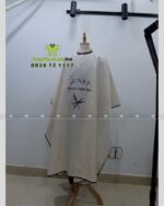 Khăn Choàng Cắt Tóc Vải Dù Màu Kem