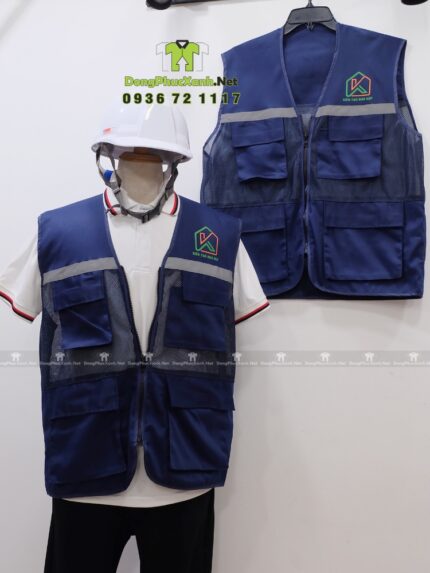 Áo Gile Kỹ Sư Bảo Hô Lao Động Thiết Kế Thông Minh