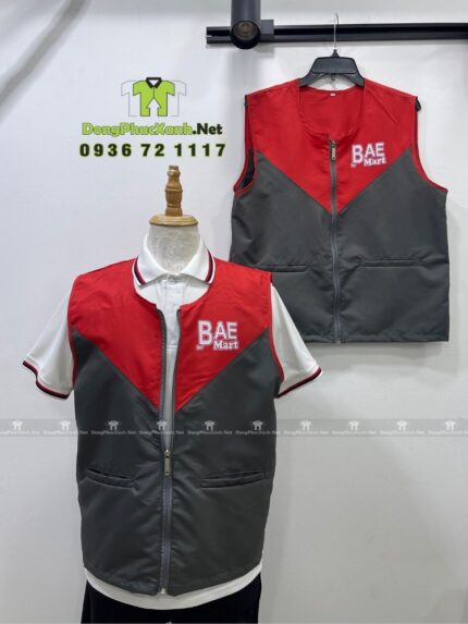 Áo Gile Dù Gió Cho Nhân Viên Cửa Hàng