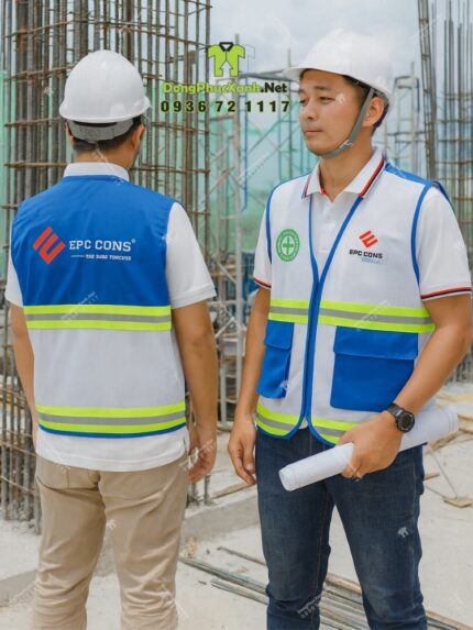 Mẫu Áo Gile Kỹ Sư Phối Lưới Đẹp