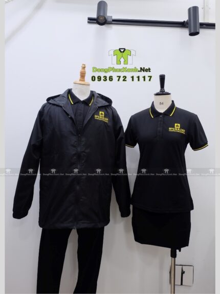 Bộ Đồng Phục Gồm Áo Khoác Và Áo Thun Công Ty Rất Chuyên Nghiệp