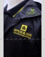 Logoo BPS Builder Thêu Trên Nền Vải Áo Khoác Vô Cùng Nổi Bật